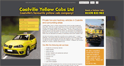 Desktop Screenshot of coalvilleyellowcabs.co.uk